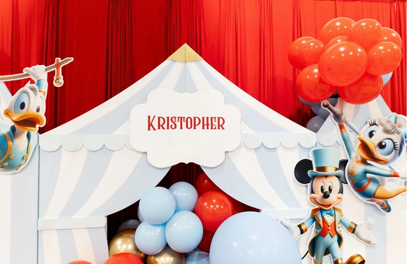 Whimsical Magic: TOT FEST CO. Brings Mickey Circus-Themed First Birthday to Life