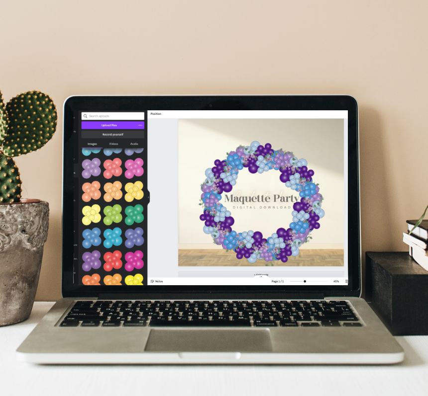 Quick Canva Tutorial: Create a Balloon Circle Arch Mockup with Our Balloon Kit