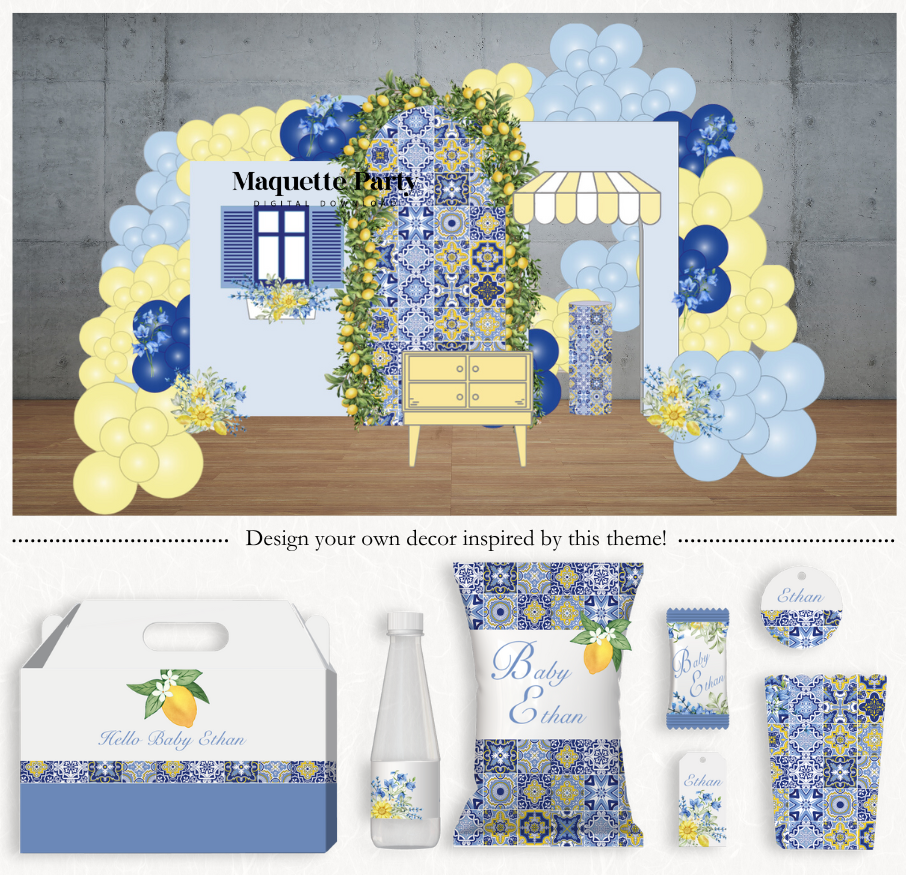 Amalfi Essence: Lemon-Inspired Design Kit