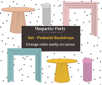 pedestal backdrops