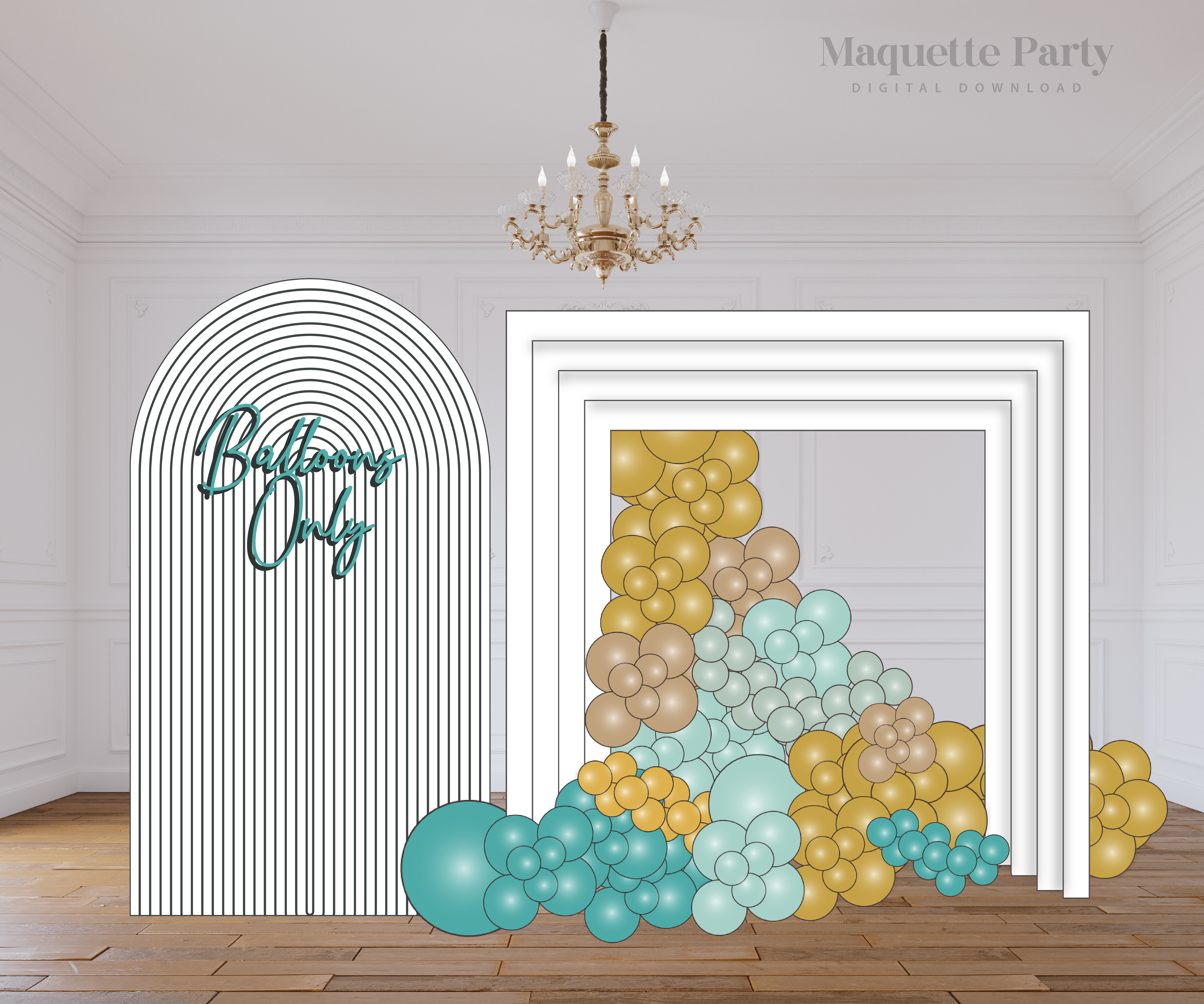 Balloon Decor Mockup Templates